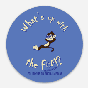 What's Up With The FOM Blue Sticker With A Monkey